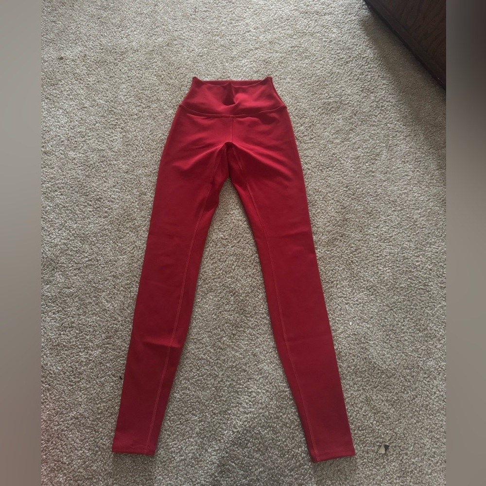 Alo Yoga High Waist Airlift Leggings in Classic Red